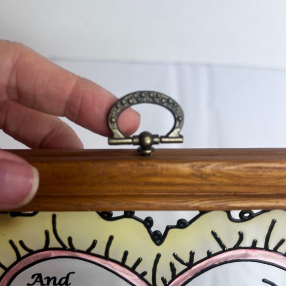 Framed Stained Glass Window Art Suncatcher 'And the two shall be one' Wall Art - Picture 6 of 7